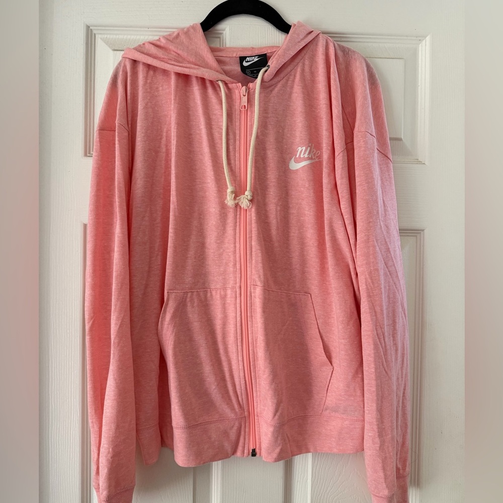 Nike Pink Full-Zip Hooded Jacket